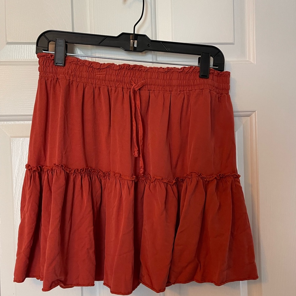 Soft, Flowy Ruffle Tiered Mini Skirt - Size L
